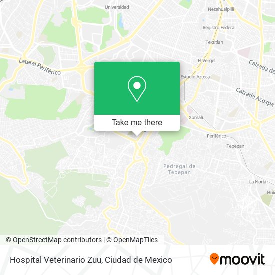 Hospital Veterinario Zuu map