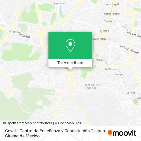Ceyct - Centro de Enseñanza y Capacitación Tlalpan map