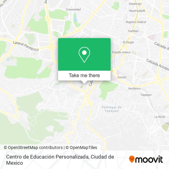 Centro de Educación Personalizada map