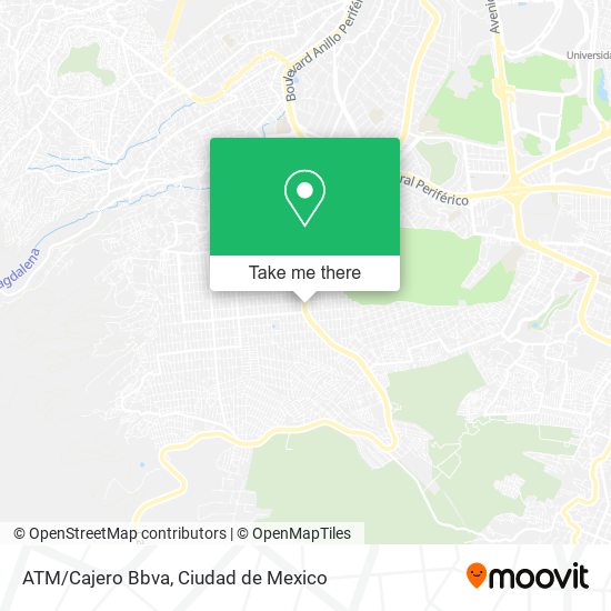 Mapa de ATM/Cajero Bbva