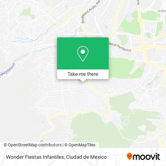 Wonder Fiestas Infantiles map