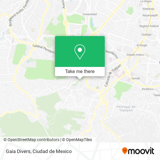 Mapa de Gaia Divers