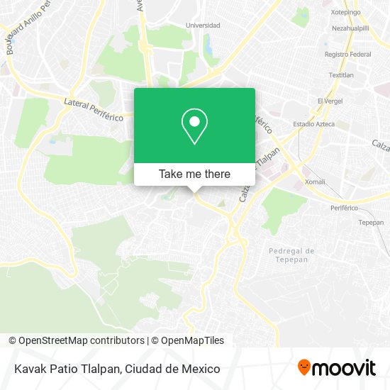 Kavak Patio Tlalpan map