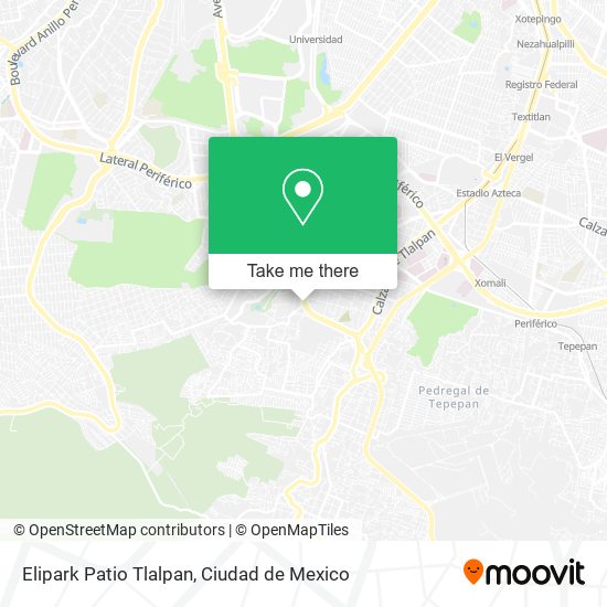 Elipark Patio Tlalpan map