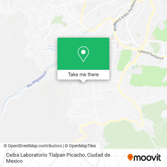 Ceiba Laboratorio Tlalpan Picacho map