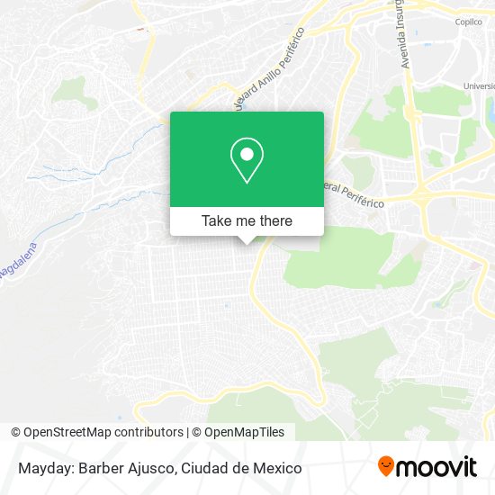 Mayday: Barber Ajusco map