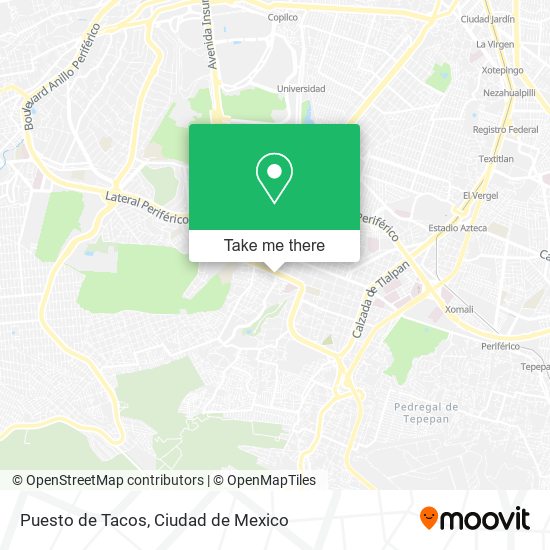 Mapa de Puesto de Tacos