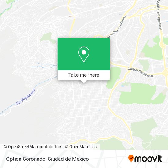 Óptica Coronado map