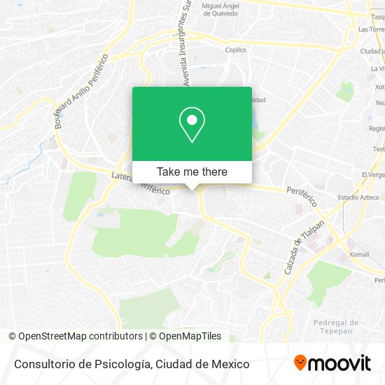 Consultorio de Psicología map