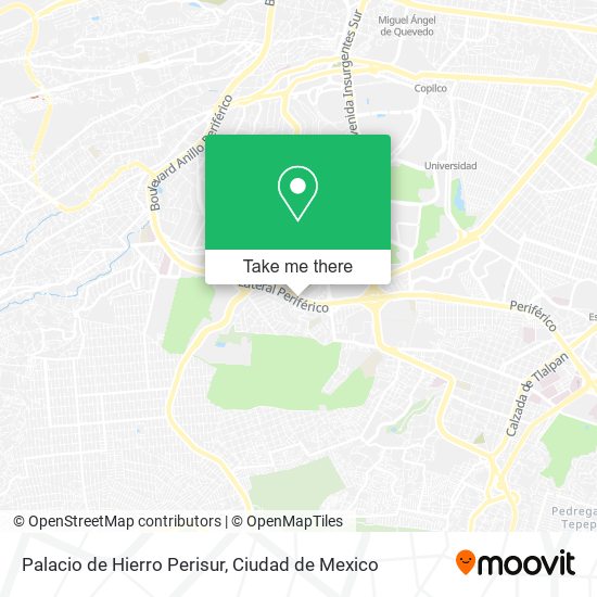 Mapa de Palacio de Hierro Perisur