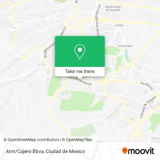 Atm/Cajero Bbva map