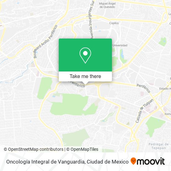 Oncología Integral de Vanguardia map