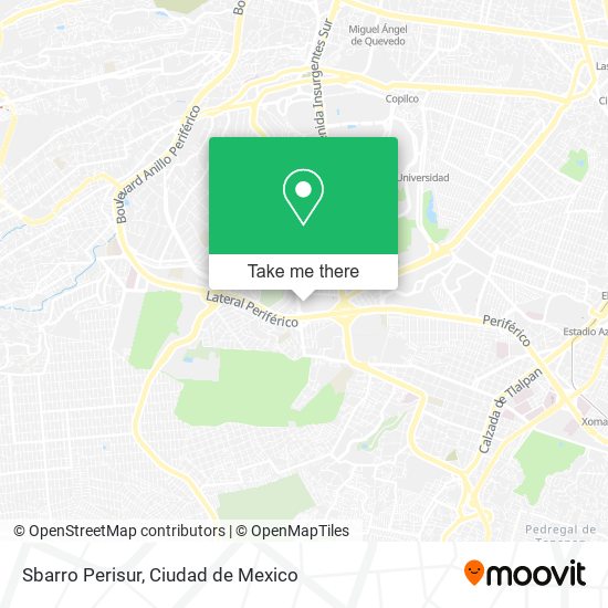 Sbarro Perisur map