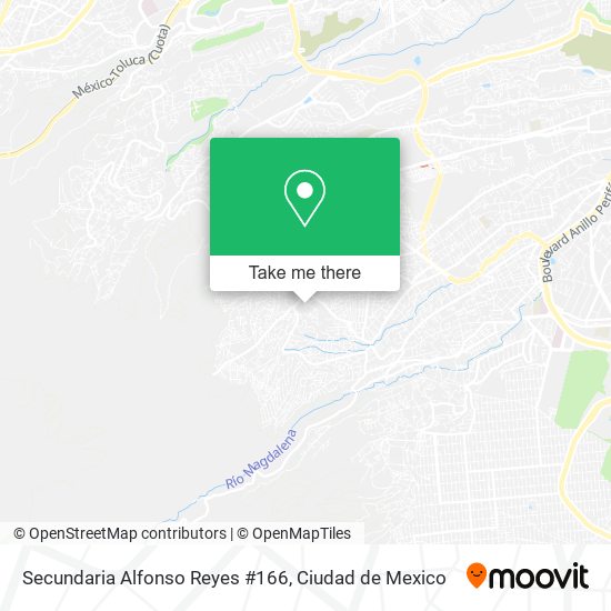 Secundaria Alfonso Reyes #166 map