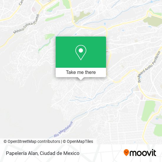 Papelería Alan map