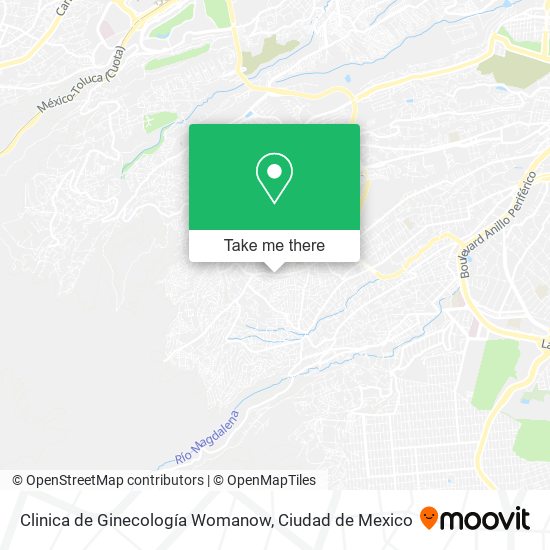 Clinica de Ginecología Womanow map