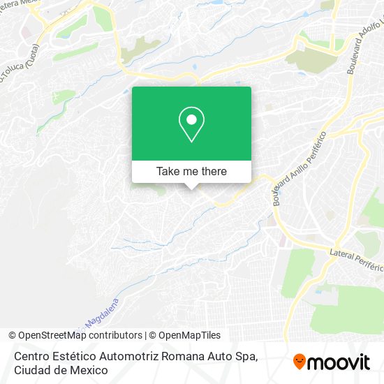 Mapa de Centro Estético Automotriz Romana Auto Spa