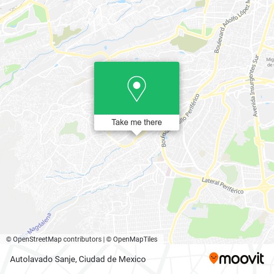 Autolavado Sanje map