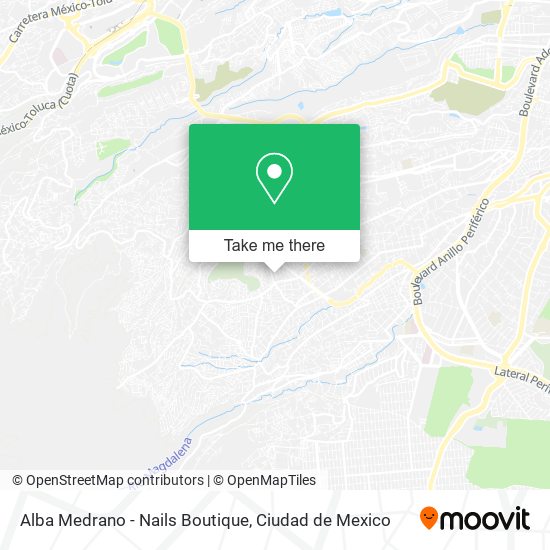 Mapa de Alba Medrano - Nails Boutique