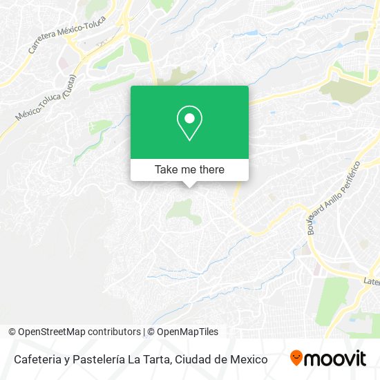 Mapa de Cafeteria y Pastelería La Tarta