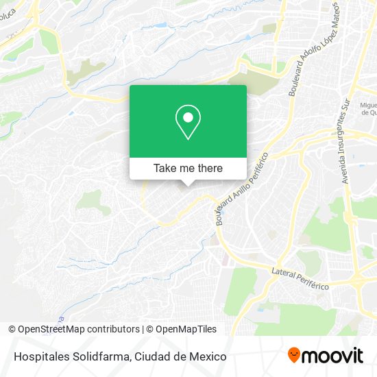 Mapa de Hospitales Solidfarma