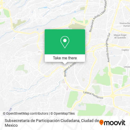 Subsecretaría de Participación Ciudadana map