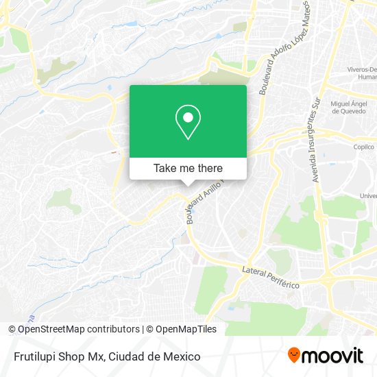 Frutilupi Shop Mx map