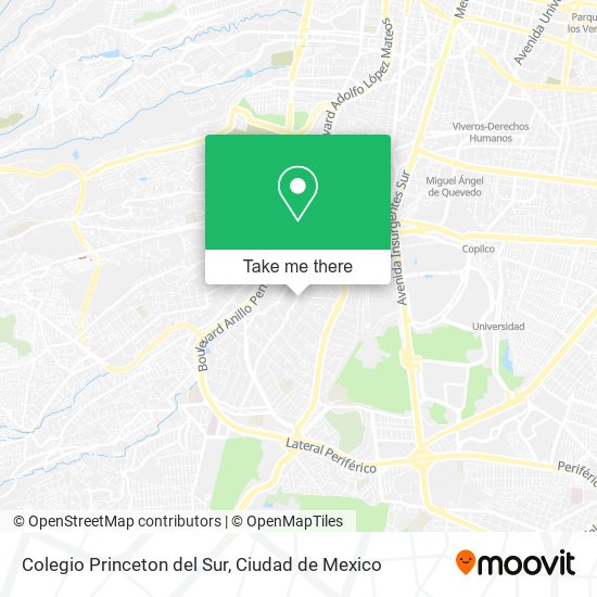 Colegio Princeton del Sur map