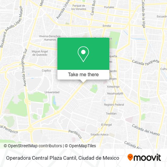 Operadora Central Plaza Cantil map