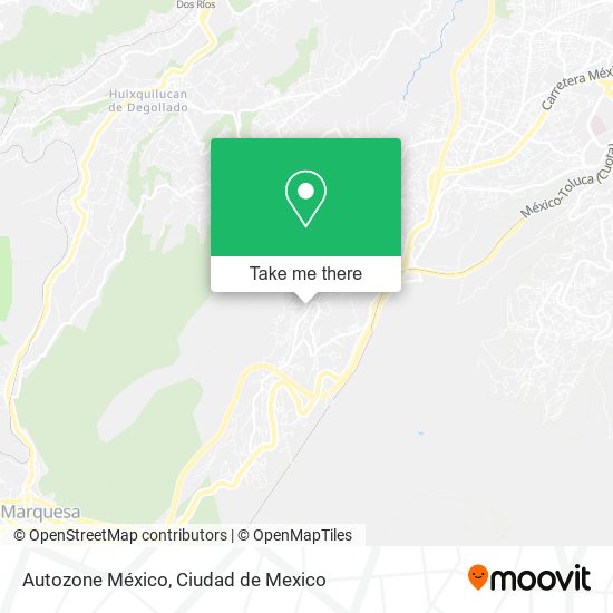 Autozone México map