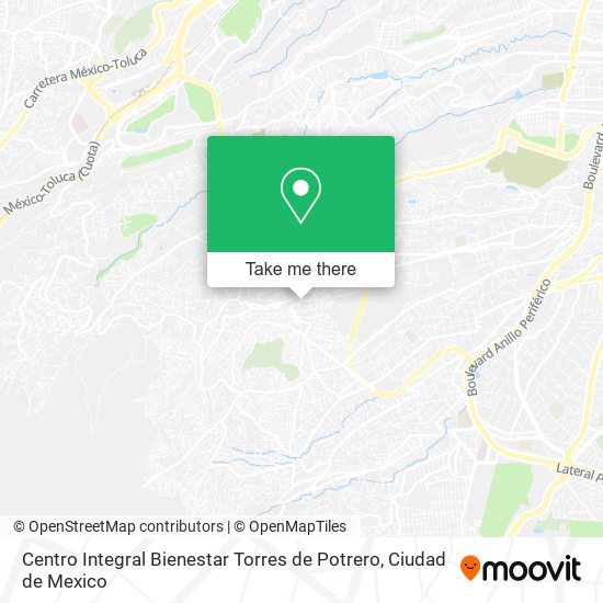 Mapa de Centro Integral Bienestar Torres de Potrero