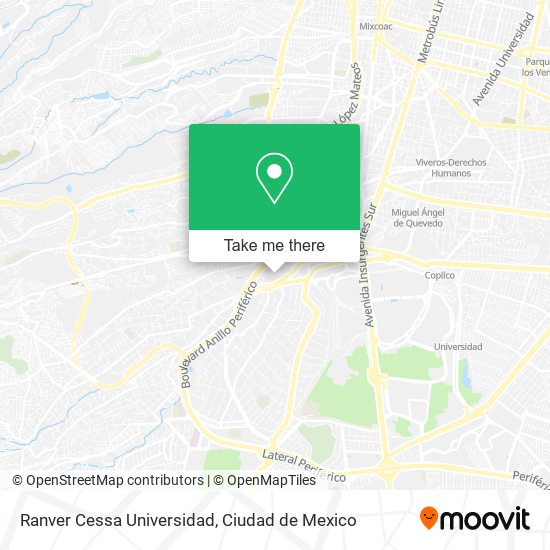 Ranver Cessa Universidad map