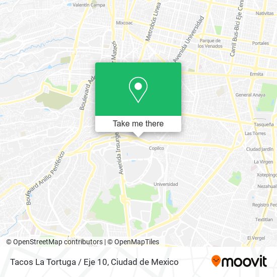 Tacos La Tortuga / Eje 10 map