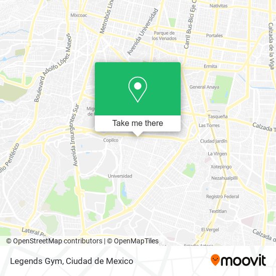 Mapa de Legends Gym