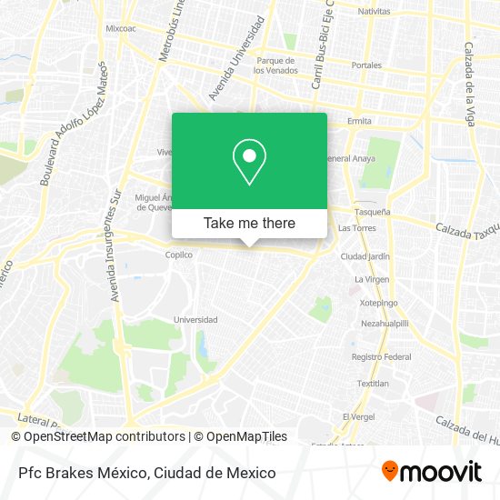 Pfc Brakes México map