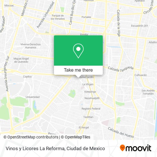 Vinos y Licores La Reforma map