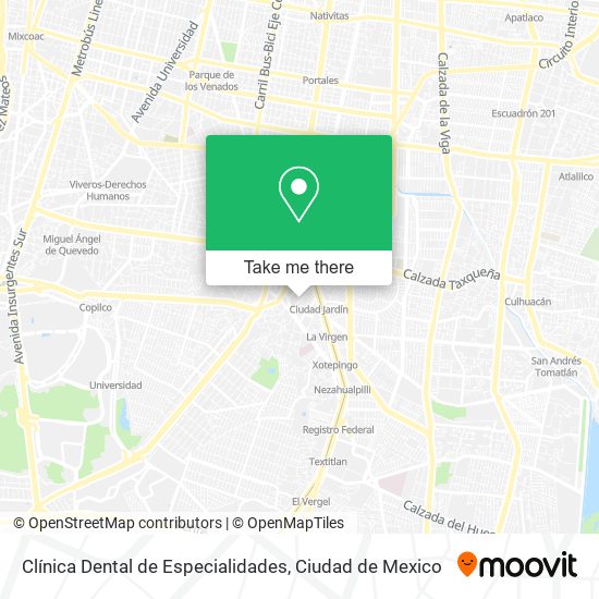 Mapa de Clínica Dental de Especialidades