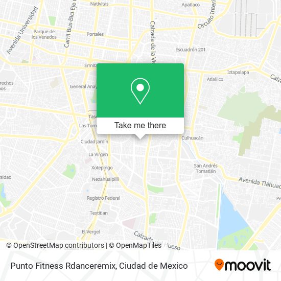 Punto Fitness Rdanceremix map