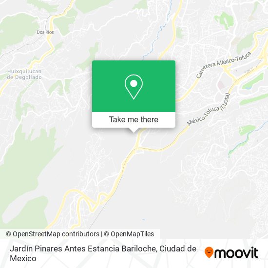 Mapa de Jardín Pinares Antes Estancia Bariloche