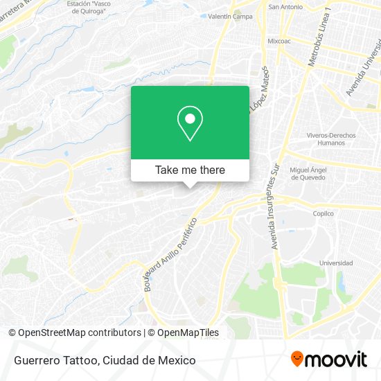 Guerrero Tattoo map