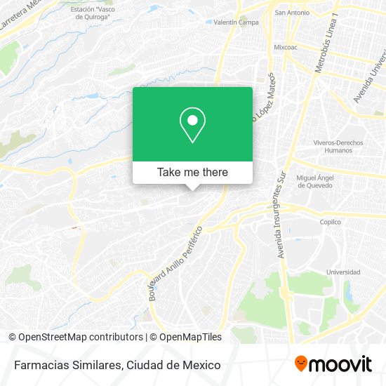 Mapa de Farmacias Similares