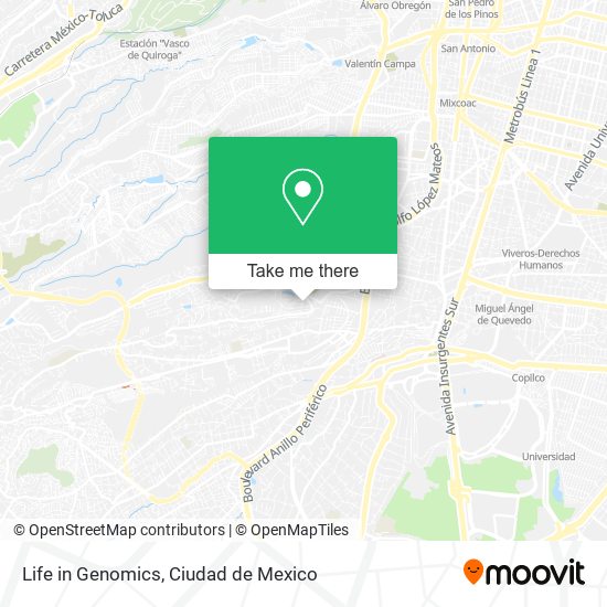 Mapa de Life in Genomics