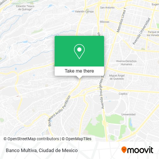 Banco Multiva map