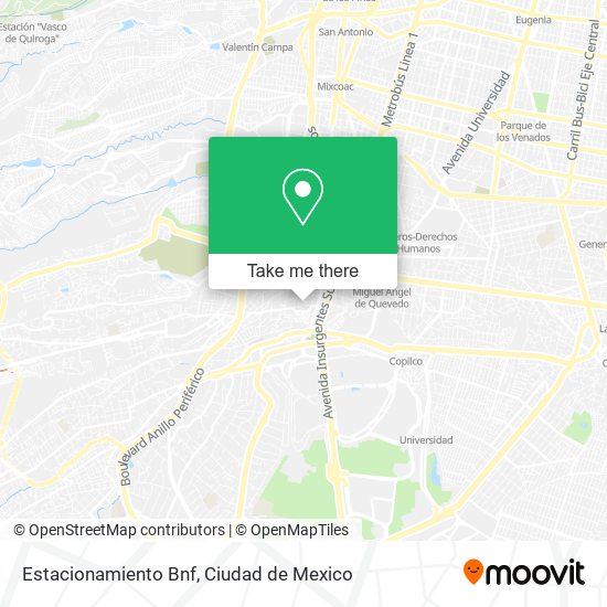 Estacionamiento Bnf map