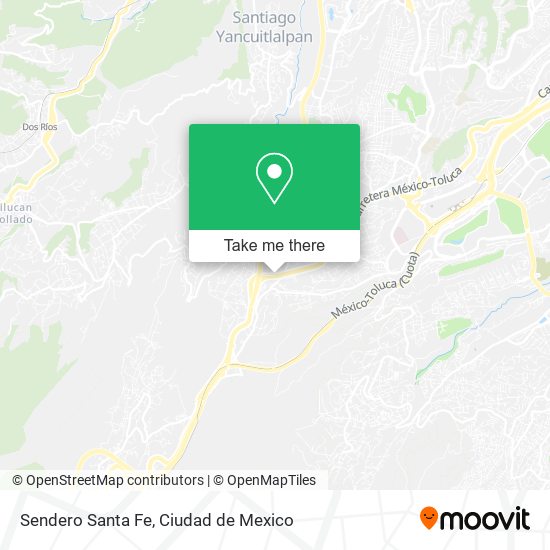 Sendero Santa Fe map