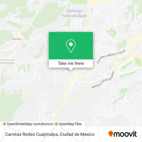 Mapa de Carnitas Rodeo Cuajimalpa