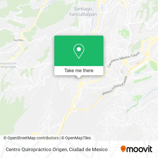 Mapa de Centro Quiropráctico Origen