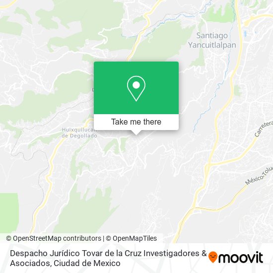 Despacho Jurídico Tovar de la Cruz Investigadores & Asociados map