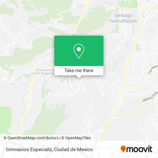Gimnasios Especializ map