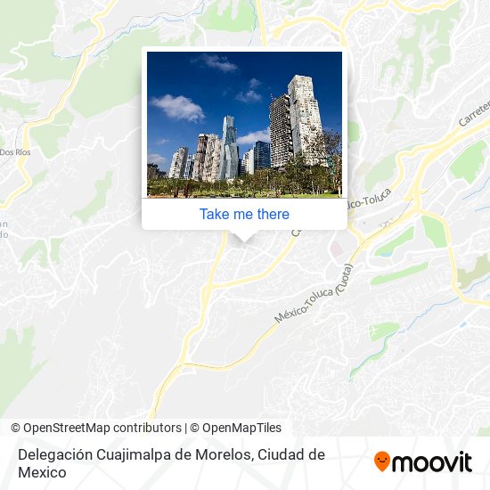 Delegación Cuajimalpa de Morelos map